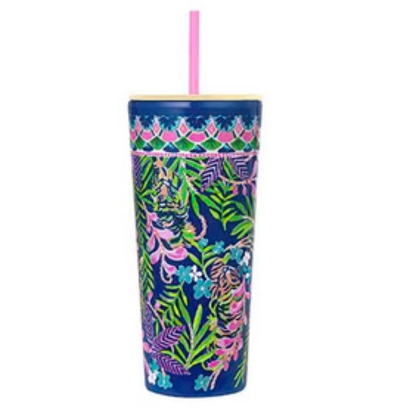 Lilly Pulitzer Tumbler with Straw - Picture 6 of 6